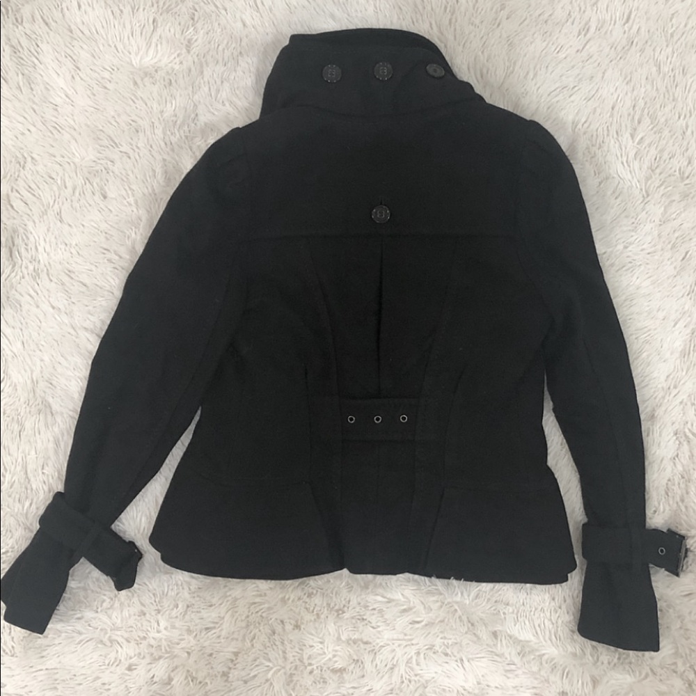 Bcbg Maxazria Wool Ruffle Peacoat - Picture 4 of 4